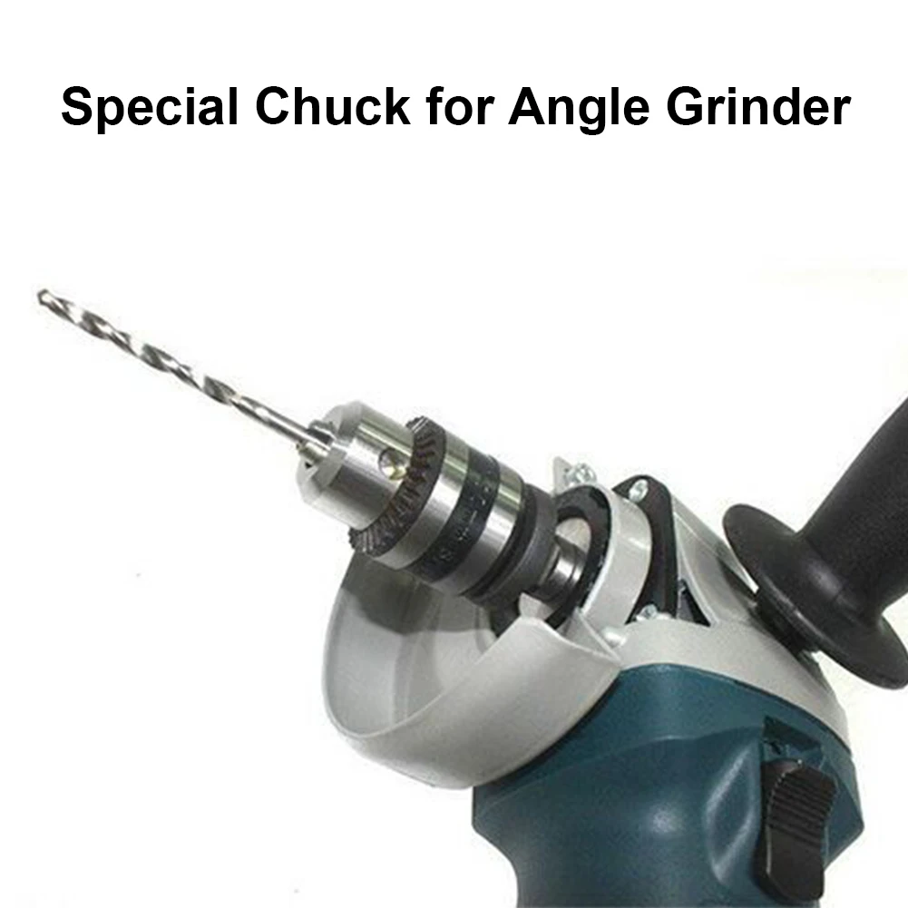 4Inch Electric Angle Grinder To Electric Drill Chuck 10mm Chunk Holder Drill Convert Adapter Collet 1.5 Coarse Thread Accessory