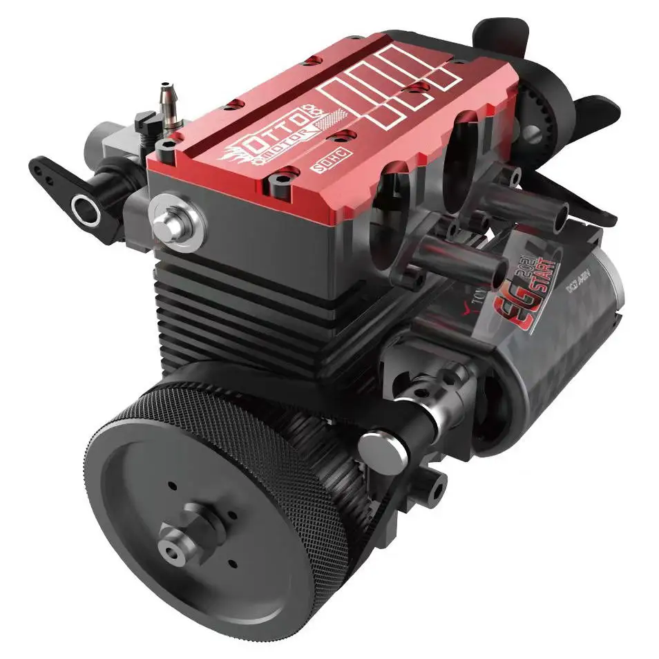 Tuoyang double-cylinder engine all-metal assembly model 25% nitro fuel miniature mini engine mechanical toy assembly gift view 6