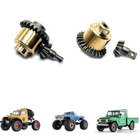 For FMS FCX24 2 Set Metal Steel Front And Rear Axle Differential 1/24 RC Crawler Car Upgrade Parts Accessories