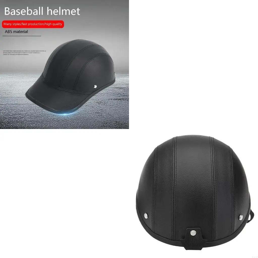 F1CF Baseball Cap Motorcycle Half Helmet Safety Hard Hat Half Face Helmet Vintage Summer Cap Safety Hard Hat