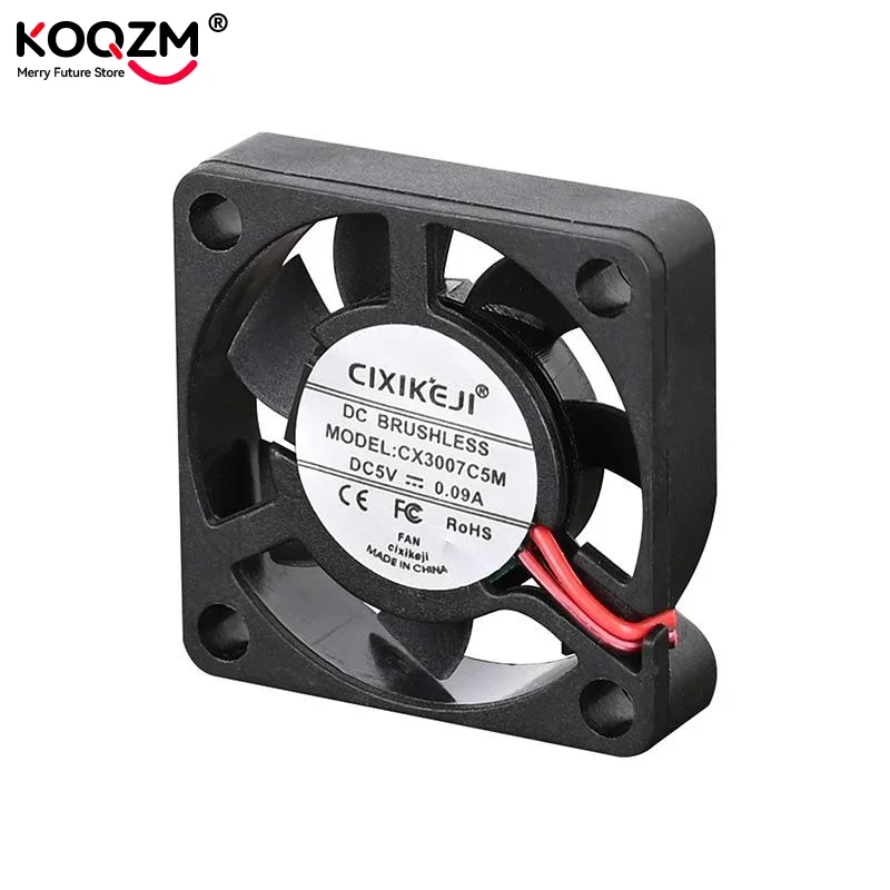 

1 шт. охлаждающий вентилятор, 2 провода, 30x30x7 мм, 3007, 30 мм, вентилятор постоянного тока, 5 В, 12 В, 24 В, вентилятор для 3D-принтера, вентилятор для видеокарты, аксессуары для самостоятельного изготовления