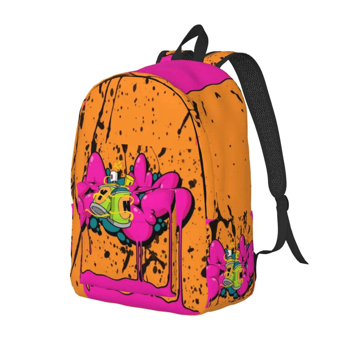 Bubbly Graffiti Backpack Synrs Anime Hiking Backpacks Men Cute School Bags High Quality Durable Rucksack Xmas Gift