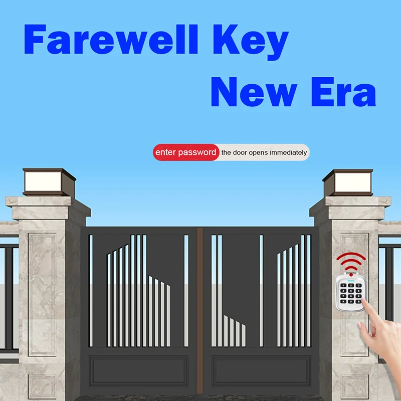 Multifrequency Wireless Keypad Remote Control password Opener For DEA GT2 GT4 GTI2 GTI4 GT2M GT4M GTI2M MIO TR2 TR4 433.92MHz