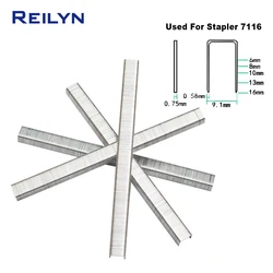 2000pcs Staple Pins for 7116 Framing Tacker  Air Stapler Gun 22Ga Long Nose 6-16mm Staples Air Tacker Nails