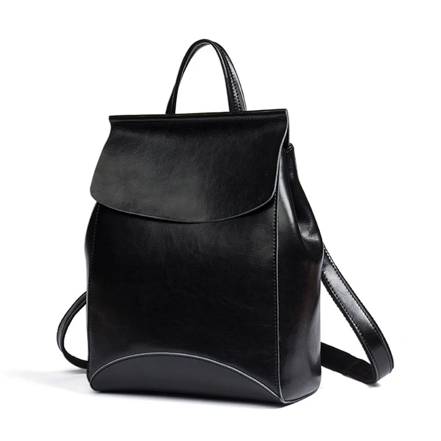 Women Backpack Cross Body Shoulder Bag Genuine Leather Girls School Female Natural Skin Book Laptop Rucksack Feminina Bagpack