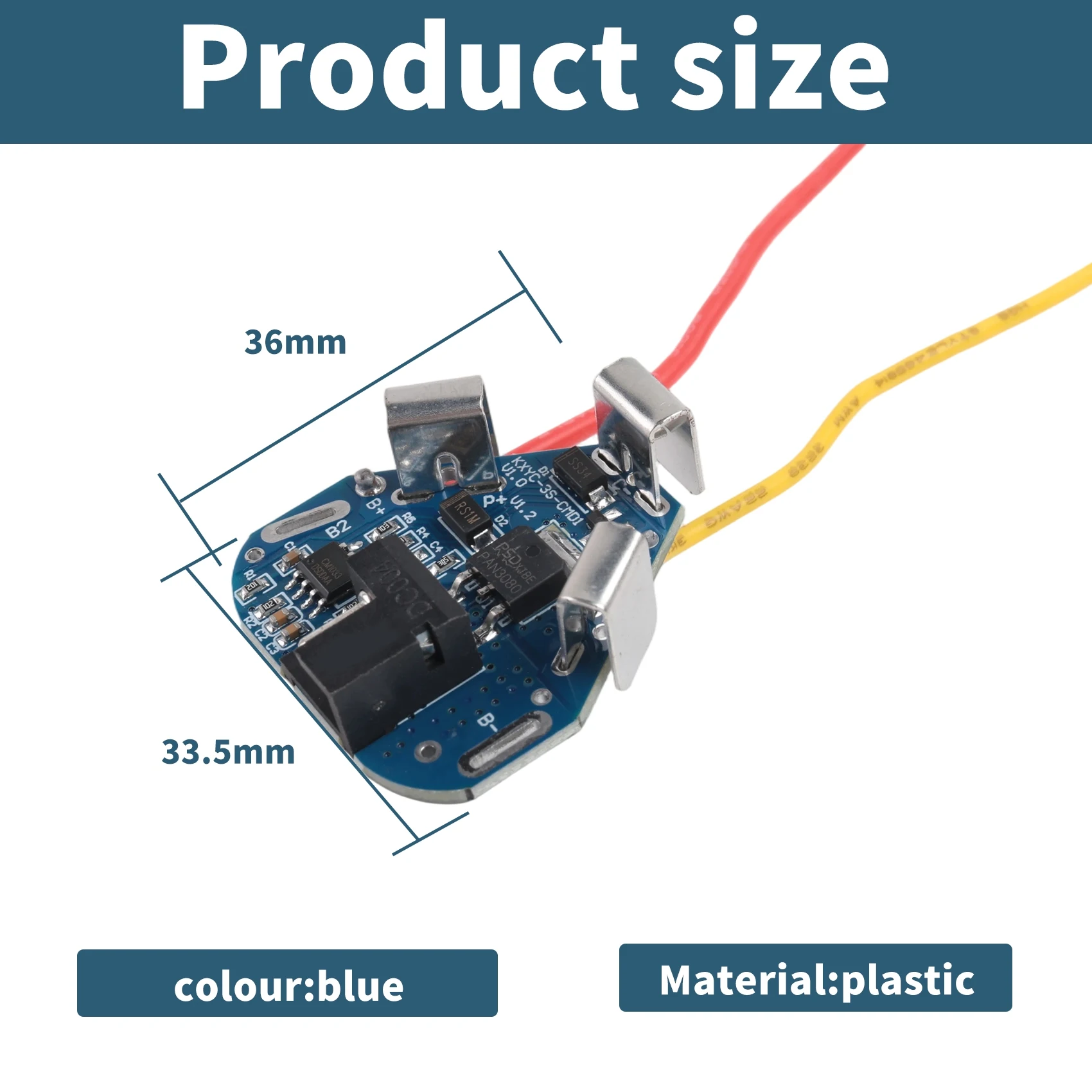 DTB7 3S 12.6V 10.8V 40A BMS 18650 Lithium Battery Protection Board for Screwdriver Power Tool Battery Accessories