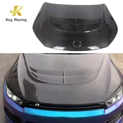 Scirocco R Hood Carbon Fiber Aspec Style Engine Hood Cover Bonnet For Volkswagen Scirocco R Body Kit