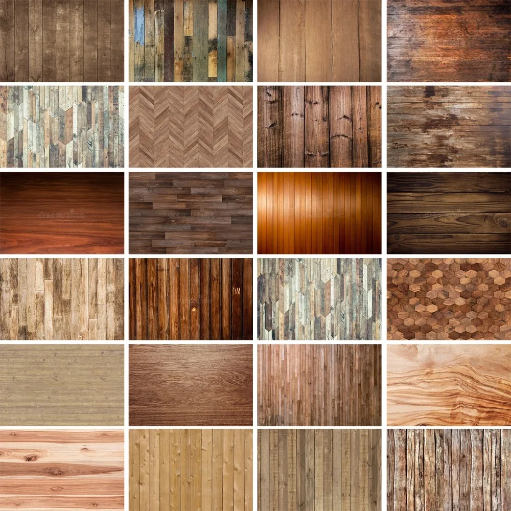 Brown Wooden Floor Theme Decoration Photography Background, Dark Wooden Board Adult Children Portrait Party Photography Backdrop