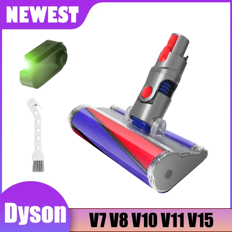 

Motorized Roller Brush Kit For Dyson V7 V8 V10 V11 V15 Handheld Vacuum Cleaner Replacement Accessories Soft Brush Dust Display
