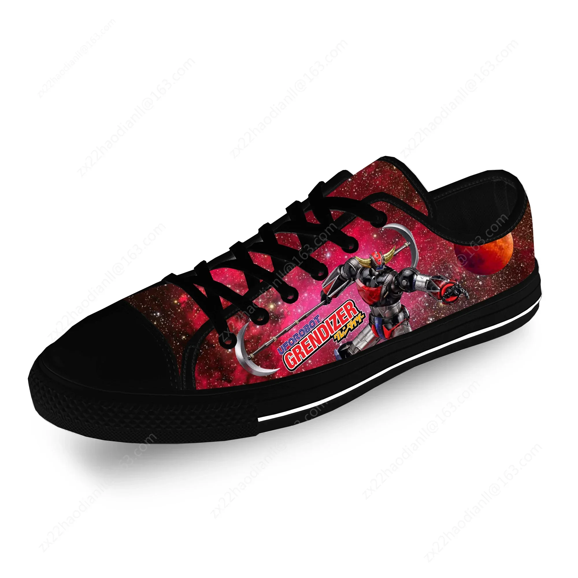 Japan Anime UFO Robot Grendizer Low Top Sneakers Mens Womens Teenager Casual Shoes Canvas 3D print Cosplay Lightweight shoe
