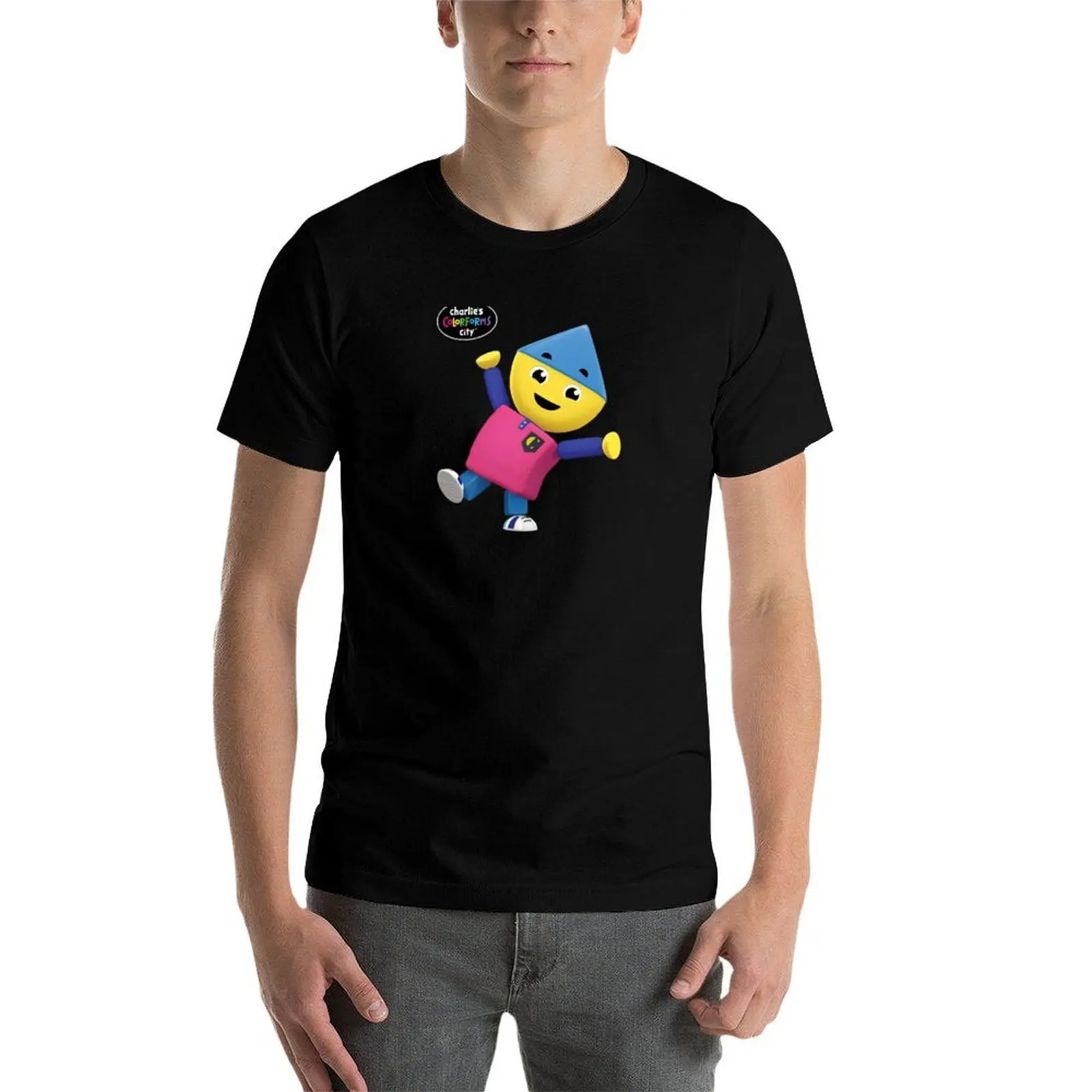 

Charlie's Colorforms City - Charlie T-Shirt cotton t shirts high quality man t shirt summer T-Shirt