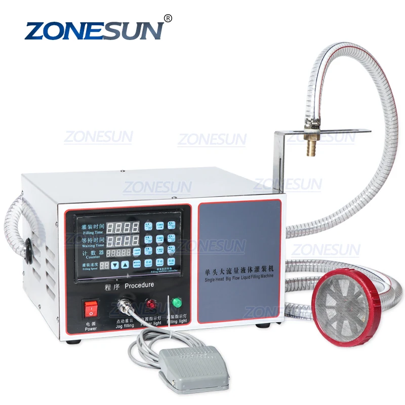 ZONESUN GZ-GFK17C Automatic Filling Machine Laundry Detergent Shampoo Juice Machine Oil Water Milk Liquid Bottle Filling Machine