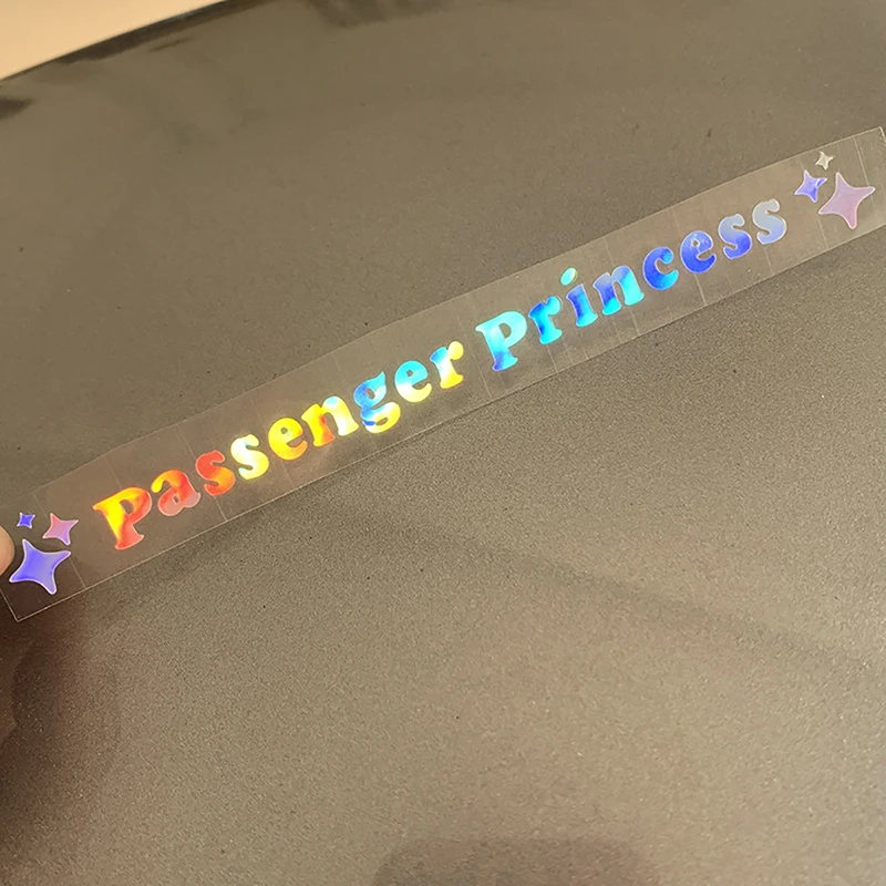 2pcs Rearview Mirror Decoration Sticker Passenger Princess Star Mirror Decal Sticker Mirror Car Vinyl Decoration Funny Car Decal