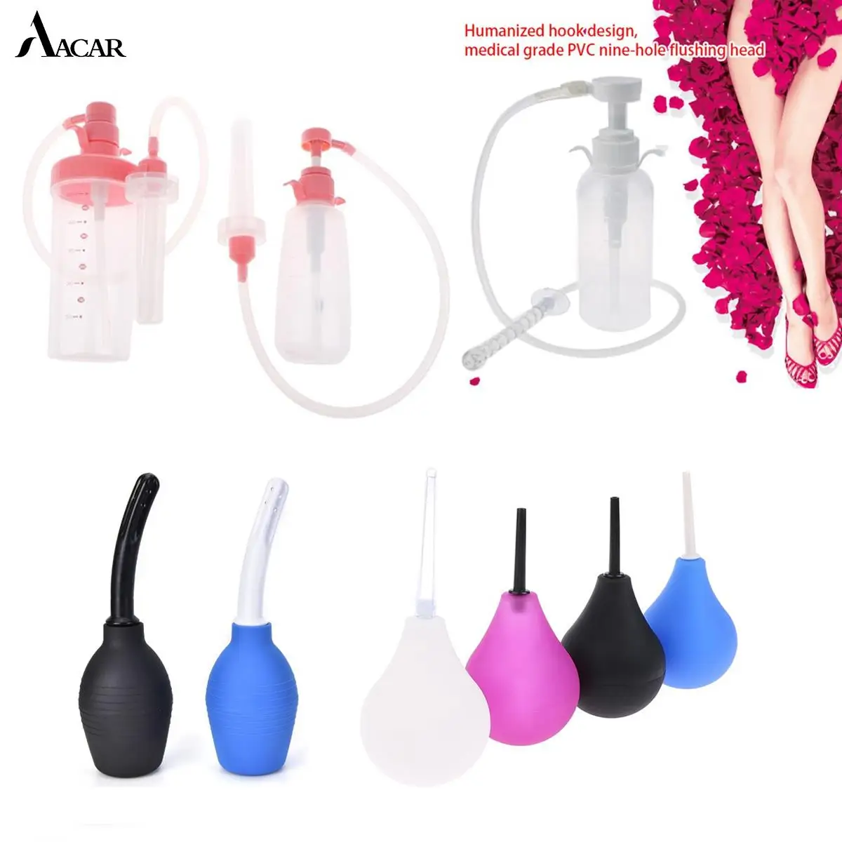 

89-500ml Reusable Medical Vaginal Clearner Anal Douche Enema Vagina Irrigator Ass Anus Cleaning Syringe Female Vagina Washer