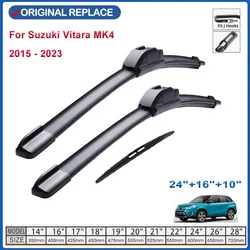 For Suzuki Vitara MK4 2015 - 2023 Front Rear Windscreen Wipers Car Wiper Blades Car Accessories Window Brushes 24
