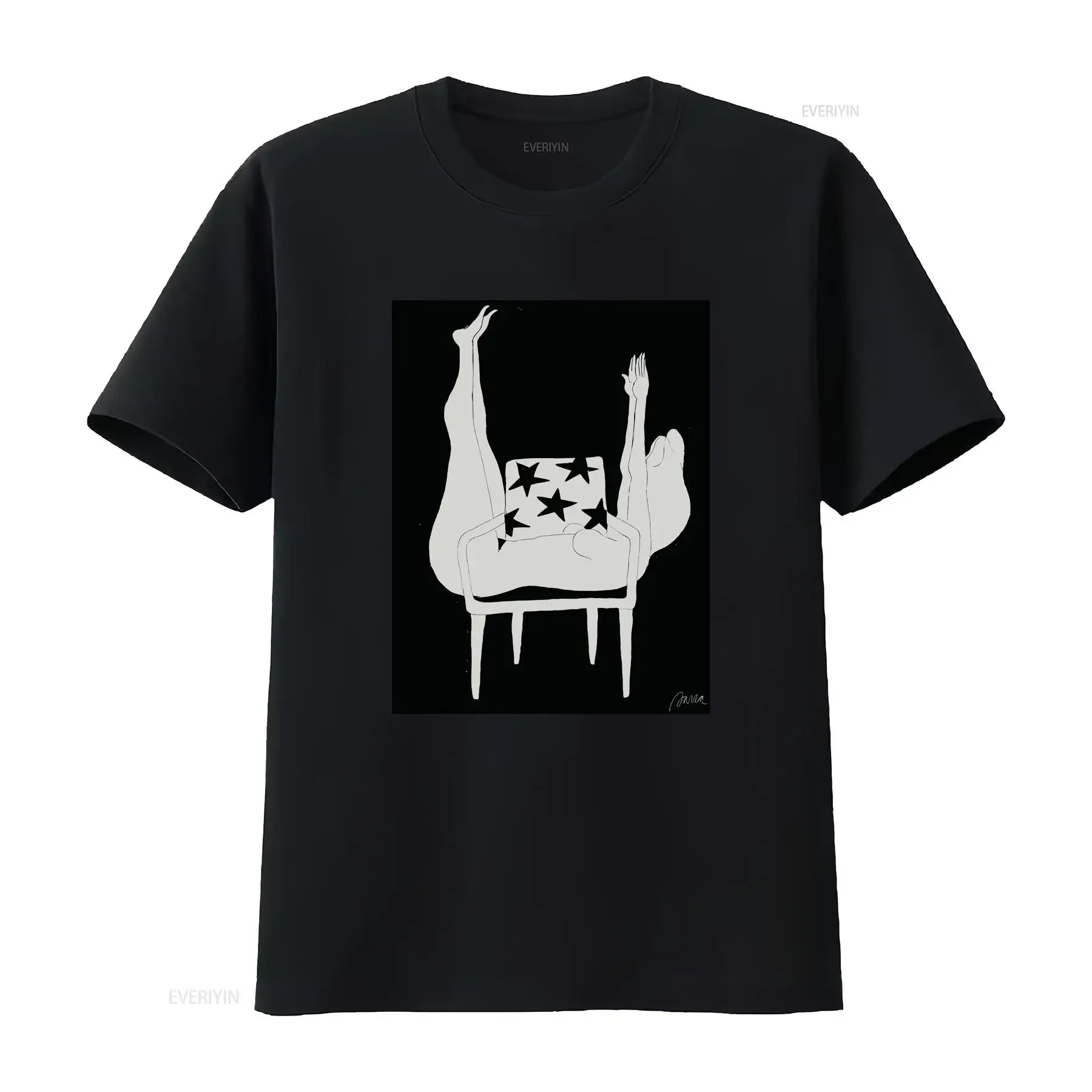 Camiseta Parra Art para Hombre, Talla Mediana, Blanca, Estilo Vintage, Lavada, Versátil, Suave, con Gráficos, Unisex, para Uso Diario, Transpirable