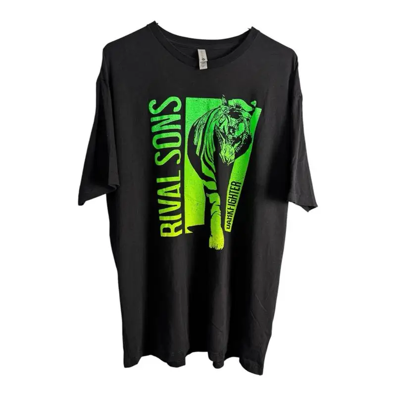Rival Sons The Darkfighter Tour 2023 Double-Sided T-Shirt Men’s Black XXL Metal