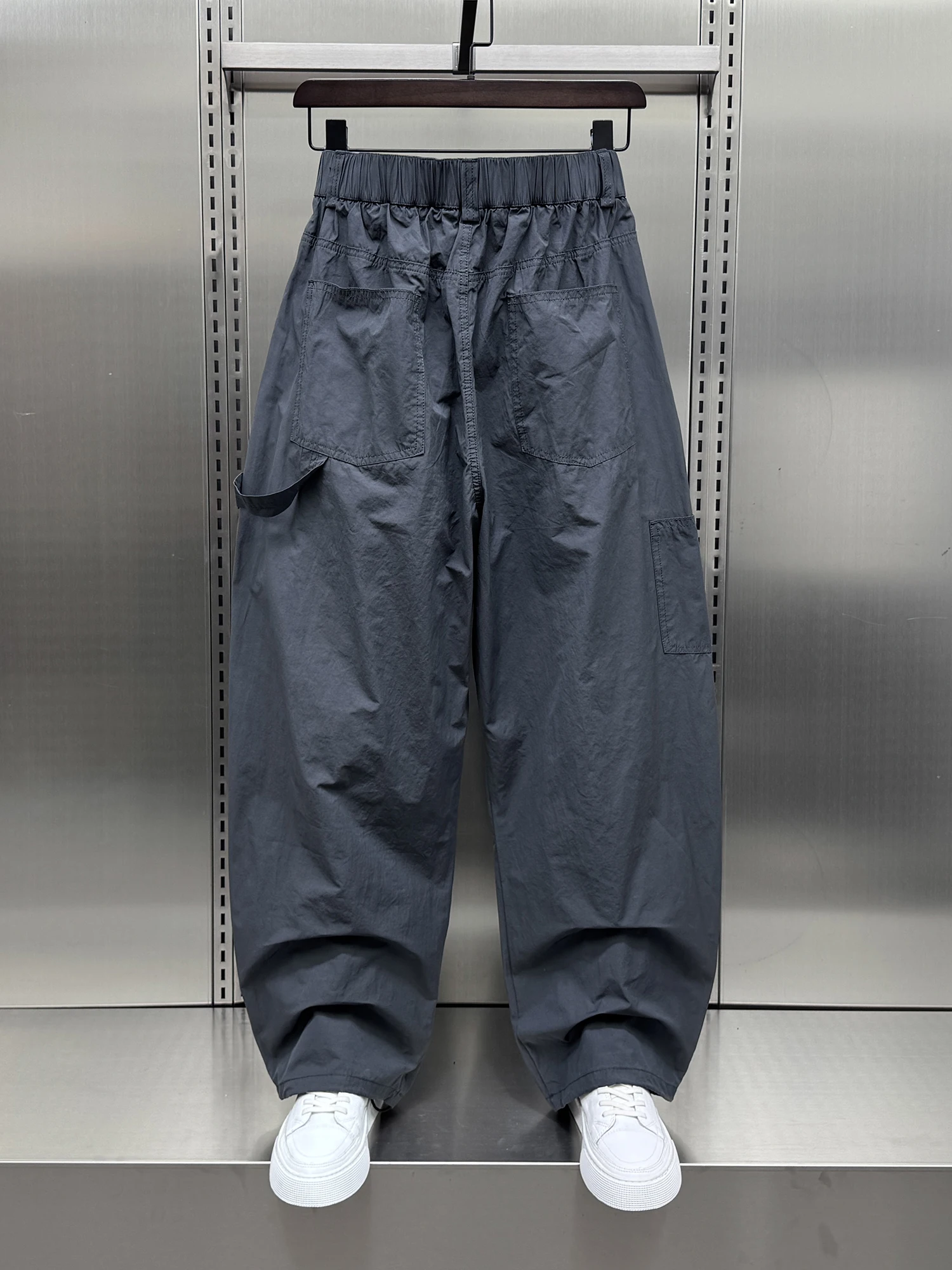 Pantalon de travail à jambes larges et fines, tendance, ample, coréen, Sle Qui, couteau droit sec, décontracté, coupe ample, pour jeunes, été