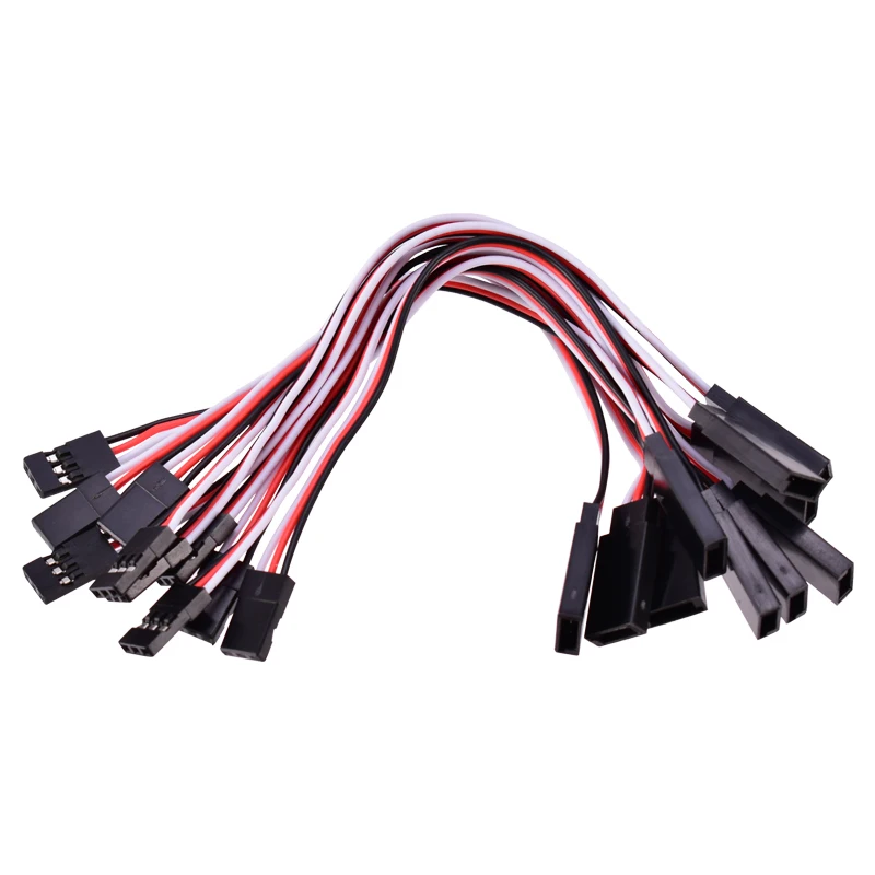 10Pcs 150mm 15cm Servo Extension Lead Wire Cable For RC Futaba JR Male to Female 15cm Wire Connector