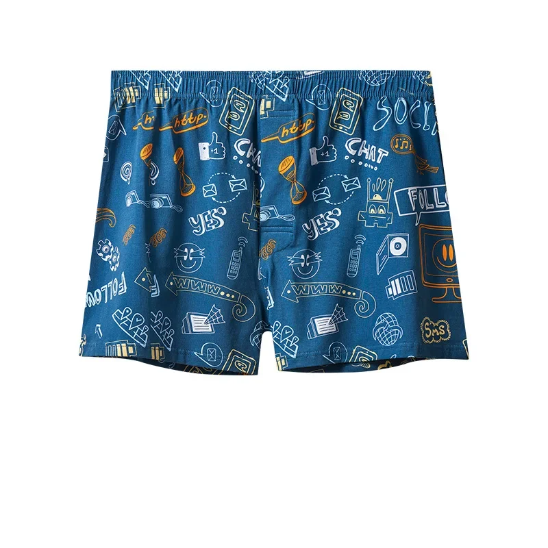 Мужские боксеры, хлопковые брюки Aro, летние тонкие мужские пижамные штаны, пляжные штаны, дышащие боксеры для мальчиков