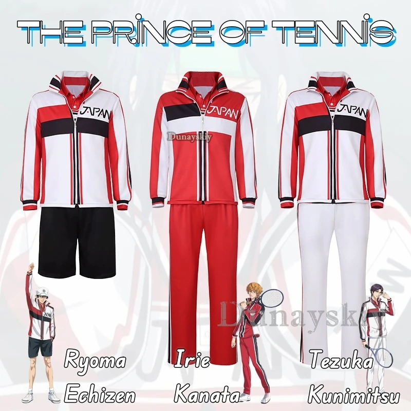 THE PRINCE OF TENNIS Anime Cosplay Costume Clothes Uniform Cosplay Ryoma Echizen Tezuka Kunimitsu Irie Kanata Sports Wear