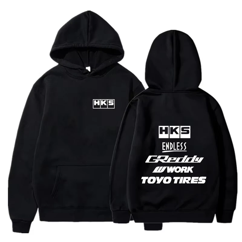 2026 Herren Mode Cooler Hoodie Japan JDM Modifiziertes Auto HKS ENDLESS Kapuzenpullover Herren Damen Vintage Lässiger Sweatshirt Langarm Pullover – Detail 8