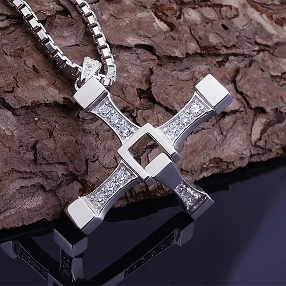 Cross Necklace For Men Fast and Furious 7 hard gas actor Dominic Toretto JN5655