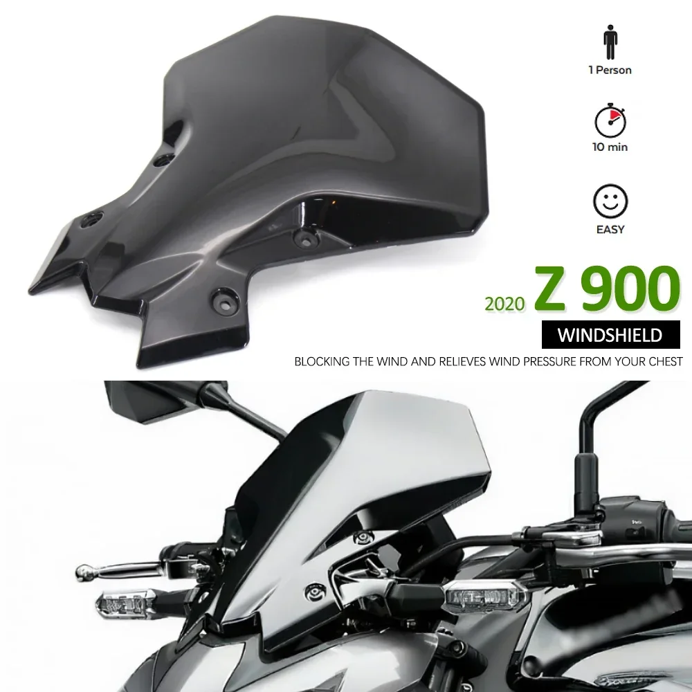 

Подходит для KAWASAKI Z 900 Z900 Z650 2020 2021 2022 2023 мотоциклетный Спорт Туризм ветровое стекло Переднее стекло передний козырек Отражатель