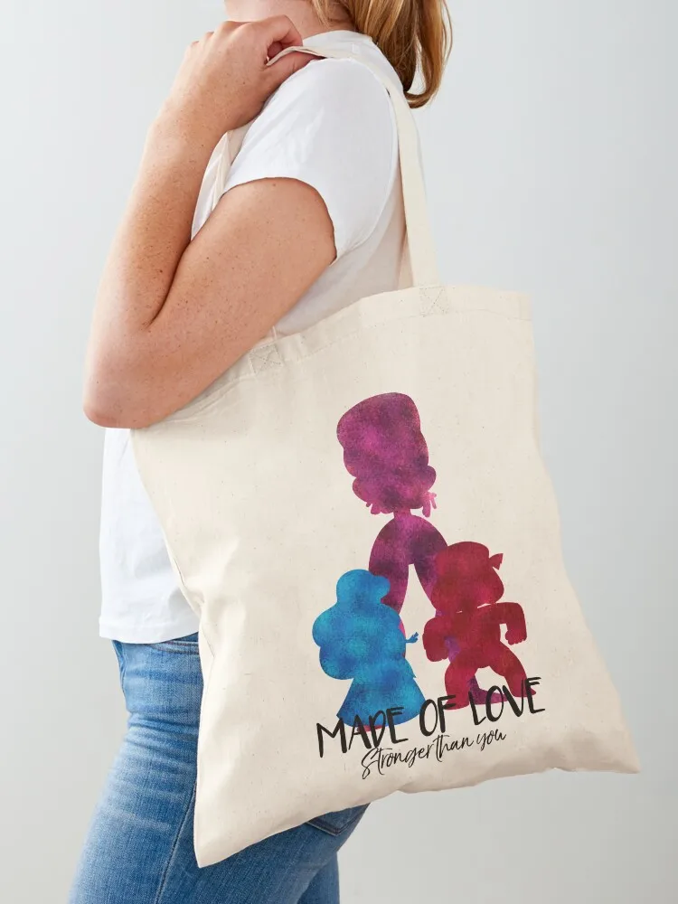 

Made of Love Tote Bag Women's bags canvas shopping bag free delivery bags Canvas bag for women