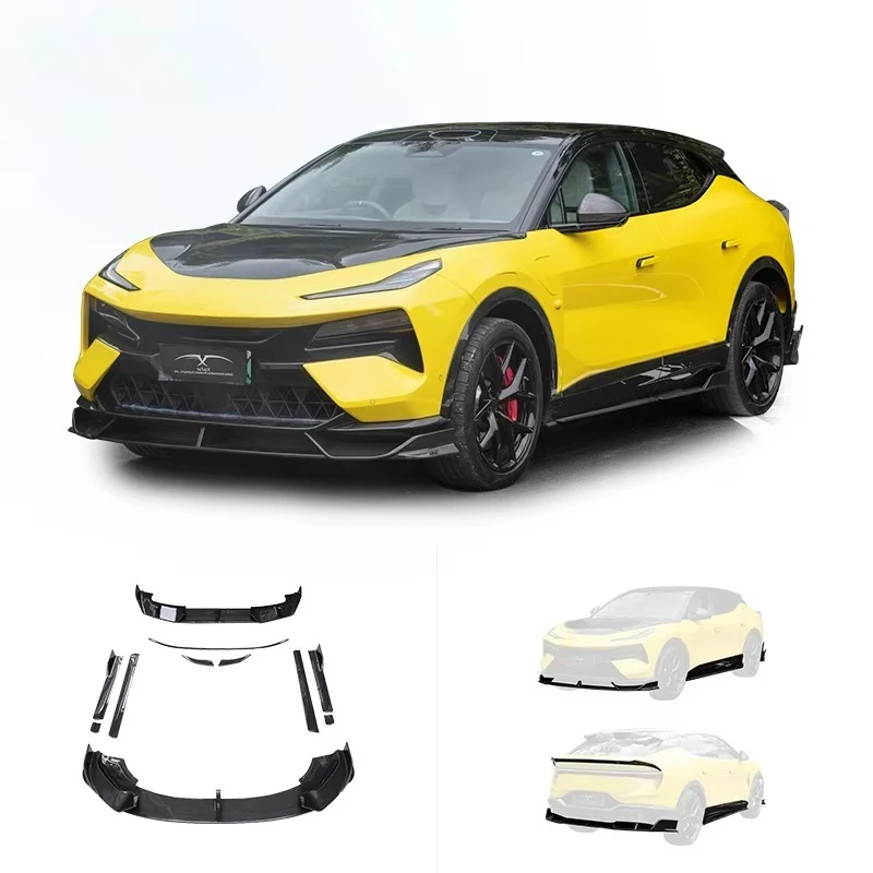 For Lotus Eletre Body Kit UpgradeRZ Style Carbon Fiber Front Lip Rear Diffuser Rear Wing Fenders Car Exterior Modification