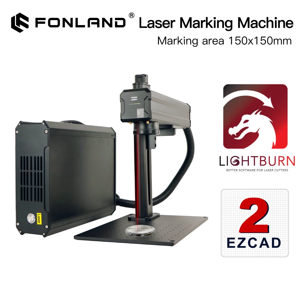 

Fonland S5 Fiber Laser Marking Machine 20W 30W Business Industrial Portable Engraver Engrave All Metal Jewelry Leather Plastic