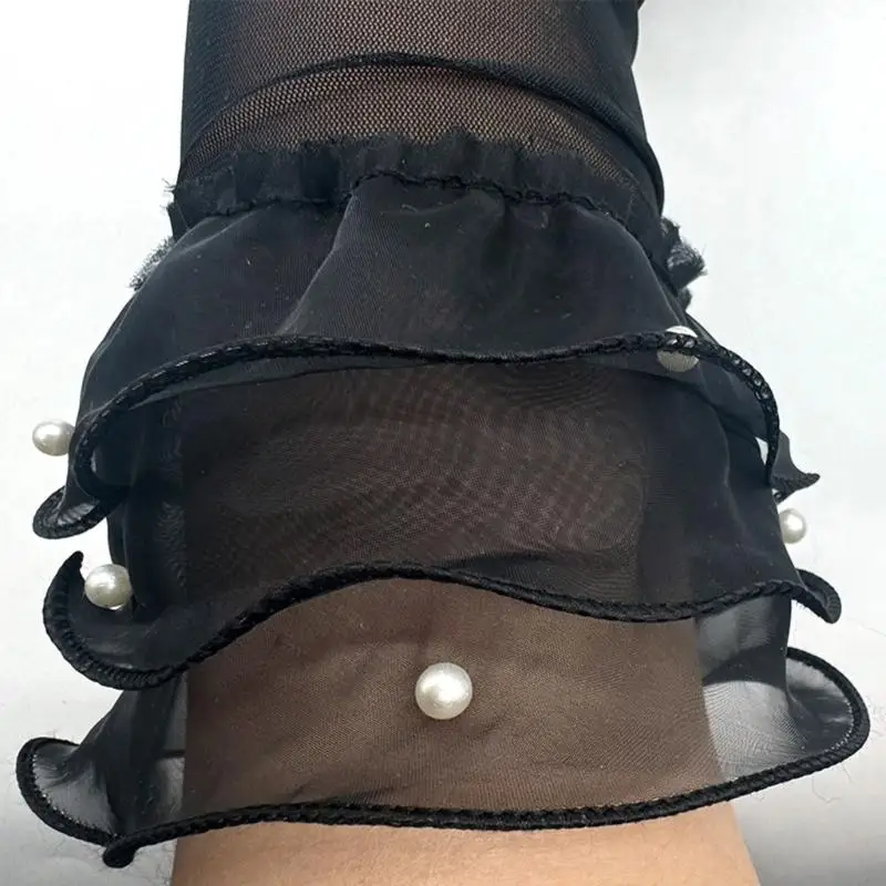 Găng tay không có ngón tay cho chủ đề nữ 1920 Sự kiện thay đổi trang trí cosplay Đạo cụ flapper Trang trí trang phục trang trí
