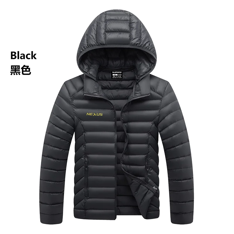 

2023 New Fisherman Down Jacket Men Winter Outdoor Fishing Warm Coat Thickened Hooded Long-sleeved Fishing Jacket Plus Size 6XL