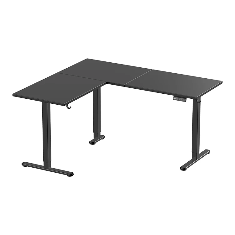 

Electric Height Adjustable Table Modern Luxury Living Room Home Office Solution Large Workspace Computer Table with Desk Frame