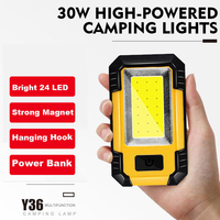 KDULIT 4000mah Led Work Light Rechargeable Super Bright COB Flashlight With Magnetic Portable Outdoor Camping Emergency Lamp