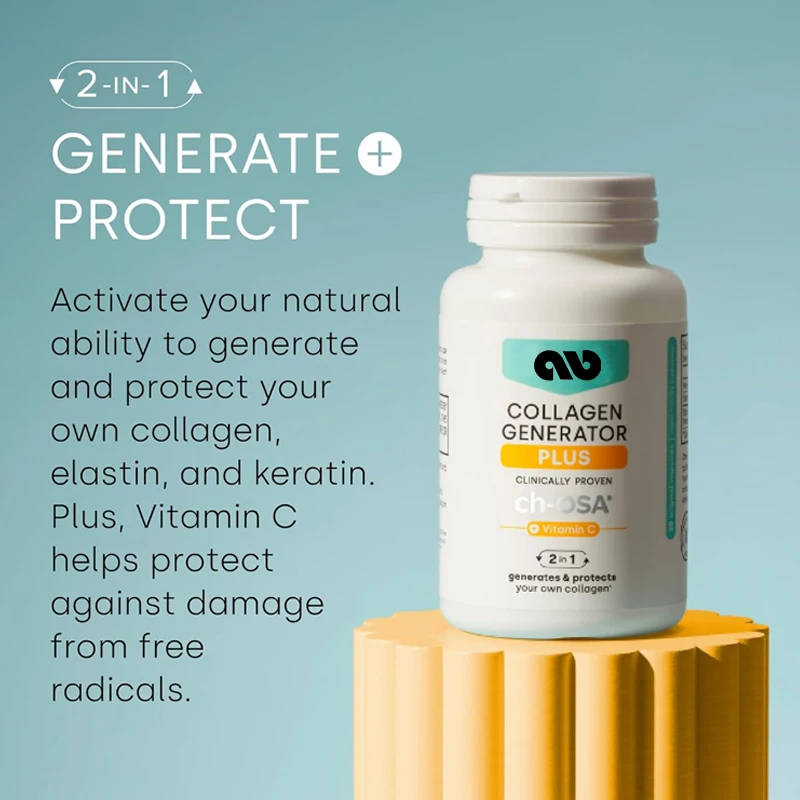 Biosil Collagen Generator Plus -60 Capsules - Advanced Collagen Protection, Containing Patented Ch OSA Complex and Vitamin C