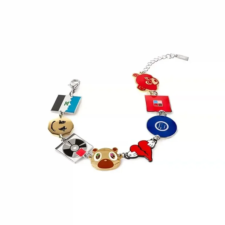 2025 Kanye Art Album Bracelet Unisex Hip Hop Versatile Beaded Statement Jewelry
