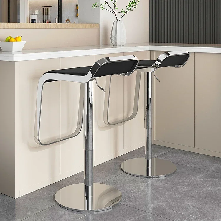 High Bar Chair High Stainless Steel Frame For Restaurant Furniture