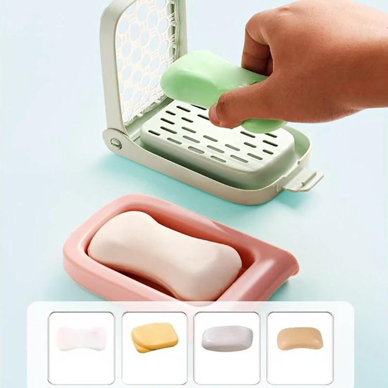 1pcs Multifunctional Soap Bubble Box High Elasticity Mesh Soap Drain Box Soap Storage Box Household Cleaning Tools