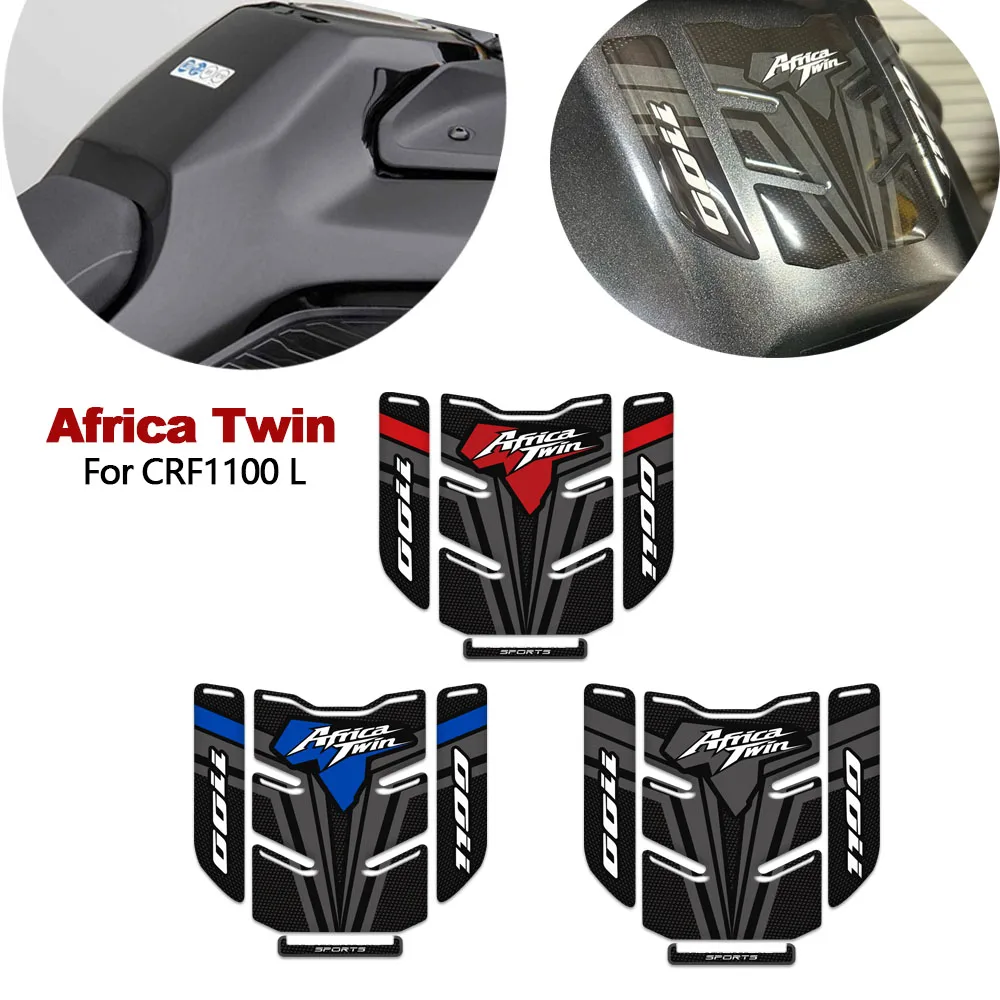 

CRF1100L Fuel Tank Pad Sticker Oil Gas Cap 3D Decal Cover Protector For crf1100l africa twin crf 1100l Adventure