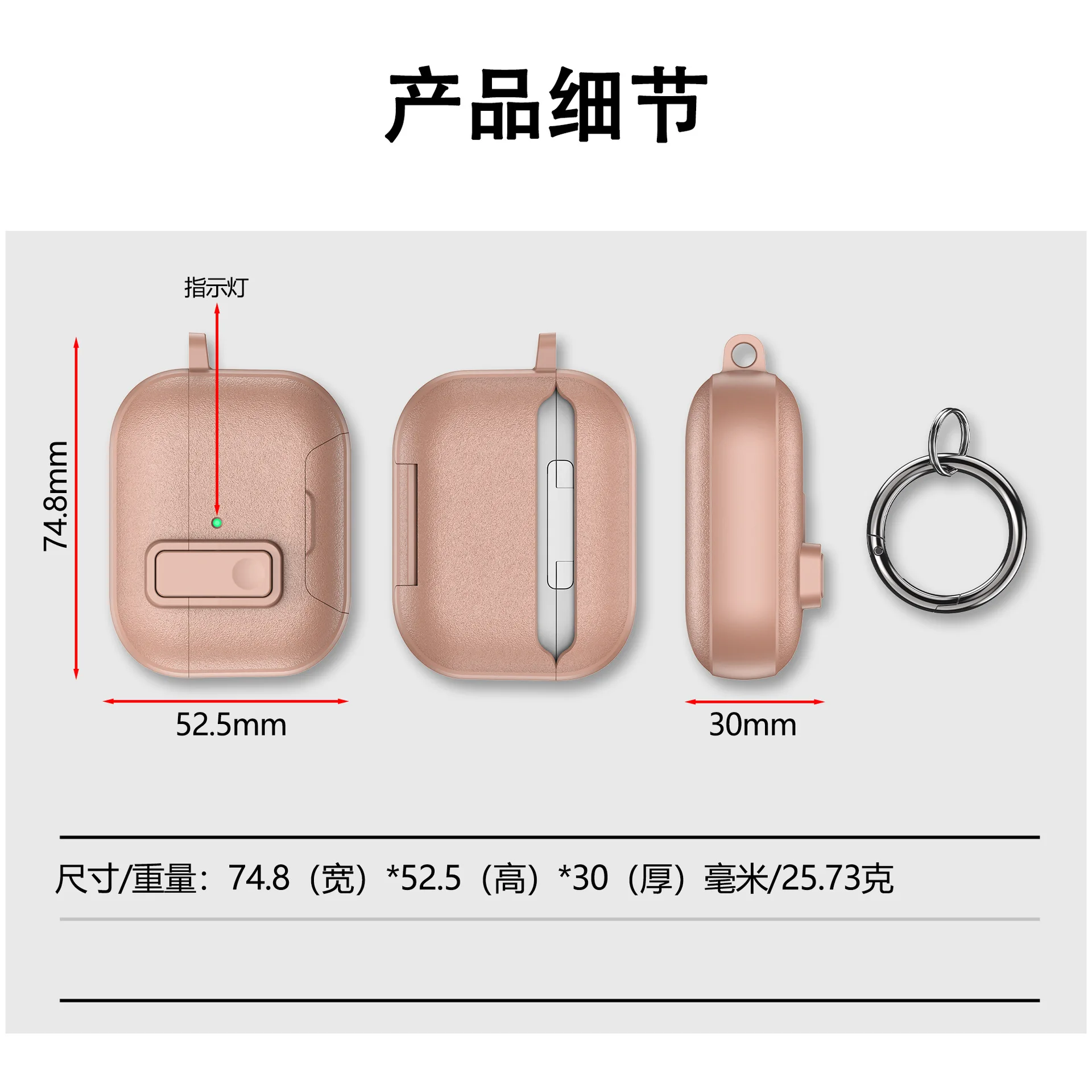 Creative Advanced Solid Color with Holder Magnetic Shockproof Protective Earphone Cover Case for AirPods 4 Pro 2 Pro 3 - view 4