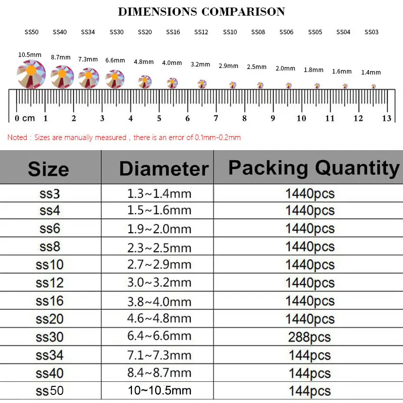 Nail Art Non Hotfix Rhinestone/ Glue-on Nail Art Rhinestone Glass Crystal Ss2-ss30 All Size High Quality Non Hotfix Rhinestone