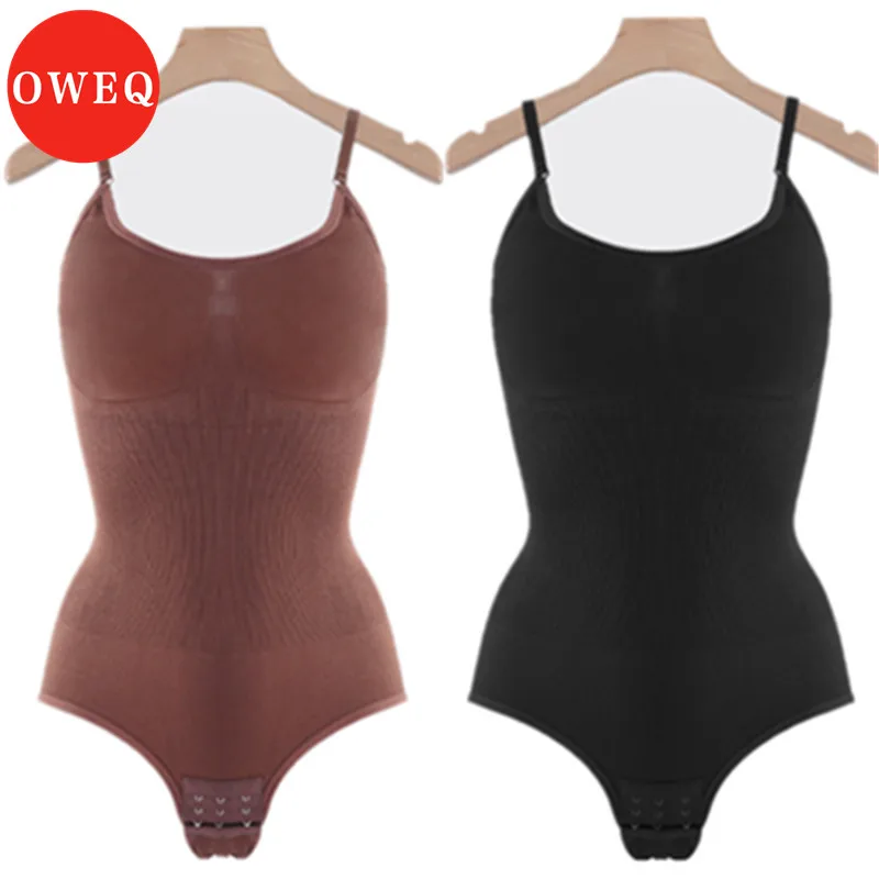 

OWEQ High Elastic Women Bodysuit Seamless Tummy Control Shapewear Compression Seamless Bodysuit For Women Sculpting Underwear