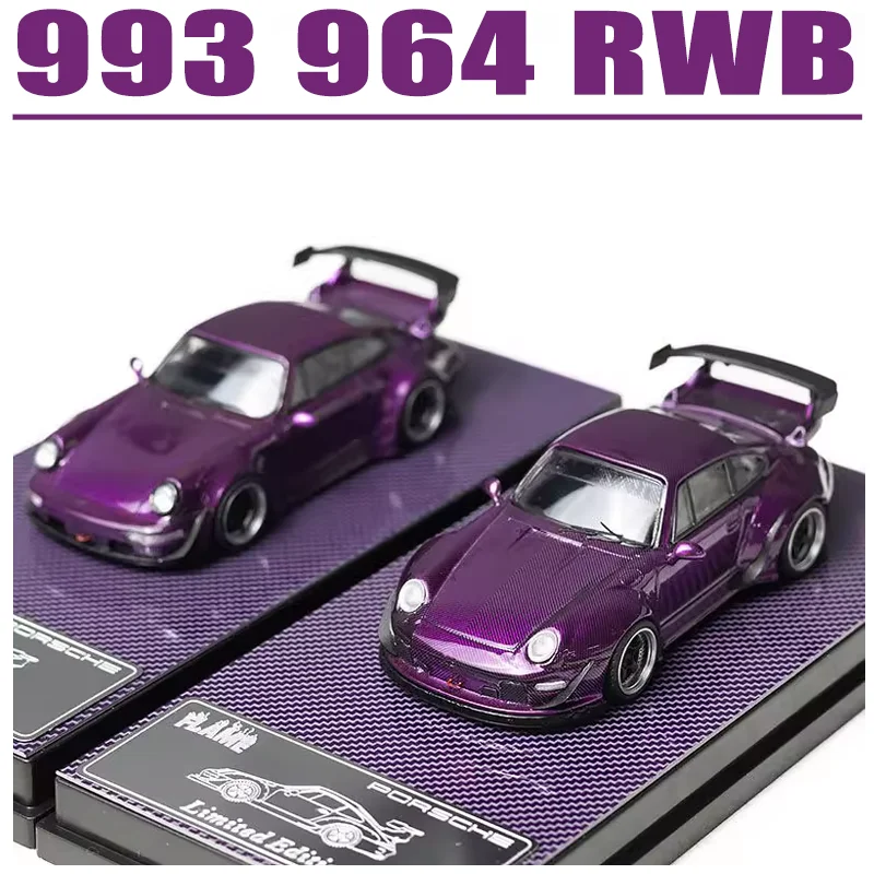 

FLAME 1/64 993 964 RWB игрушечный автомобиль из сплава, литая под давлением металлическая модель, подарки