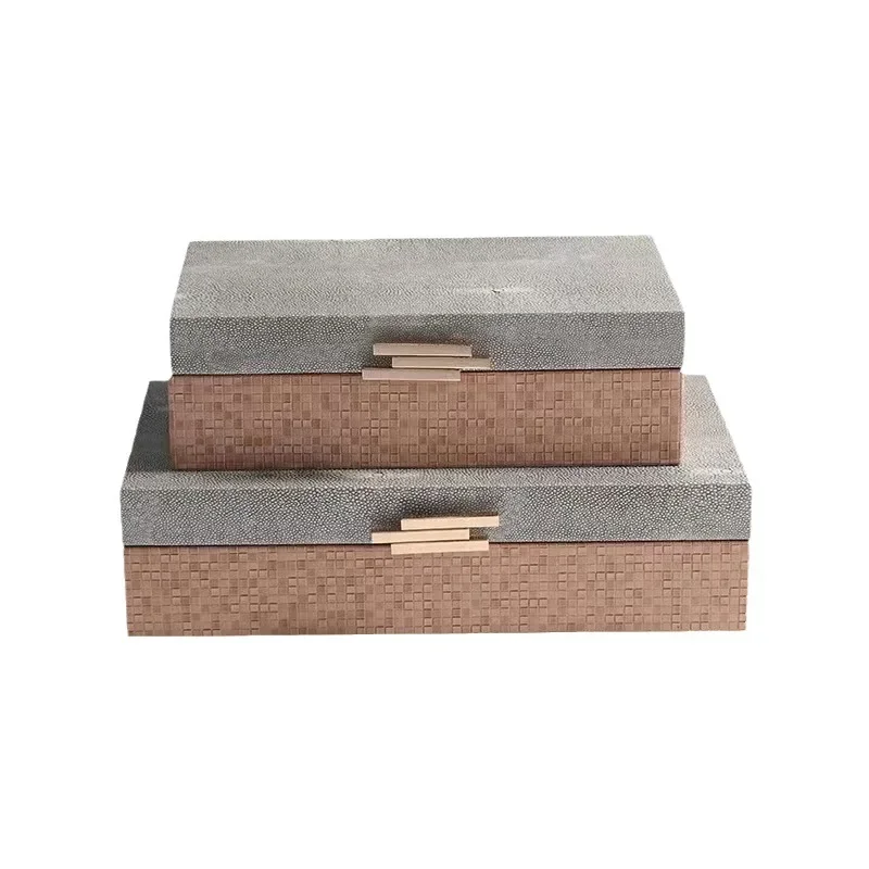 

Modern Light Luxury Leather Jewelry Storage Boxes, Storage Boxes Home Decorative Ornaments