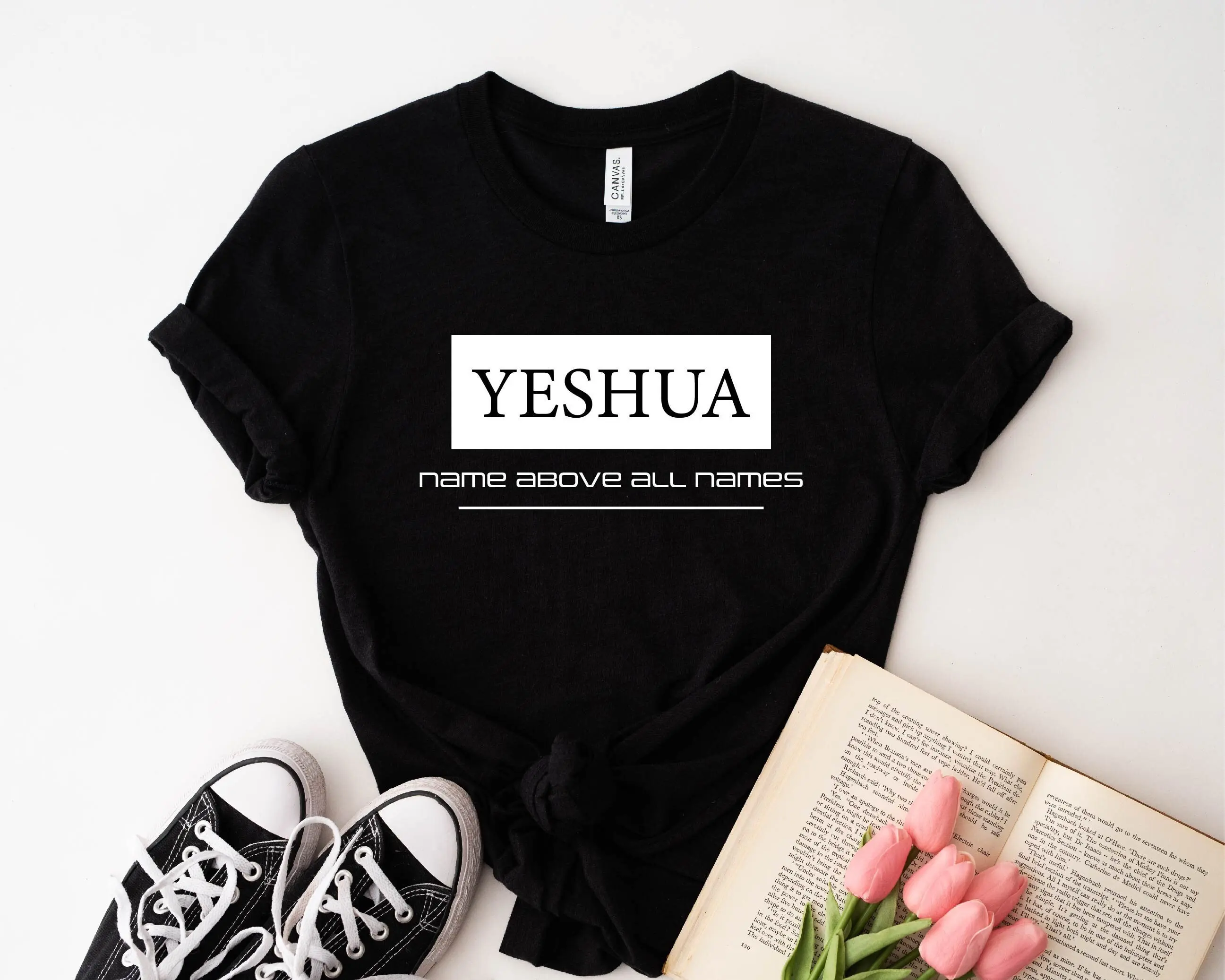 Yeshua T Shirt Jesus Christian Name Above All Names Faith God Is Good King Church