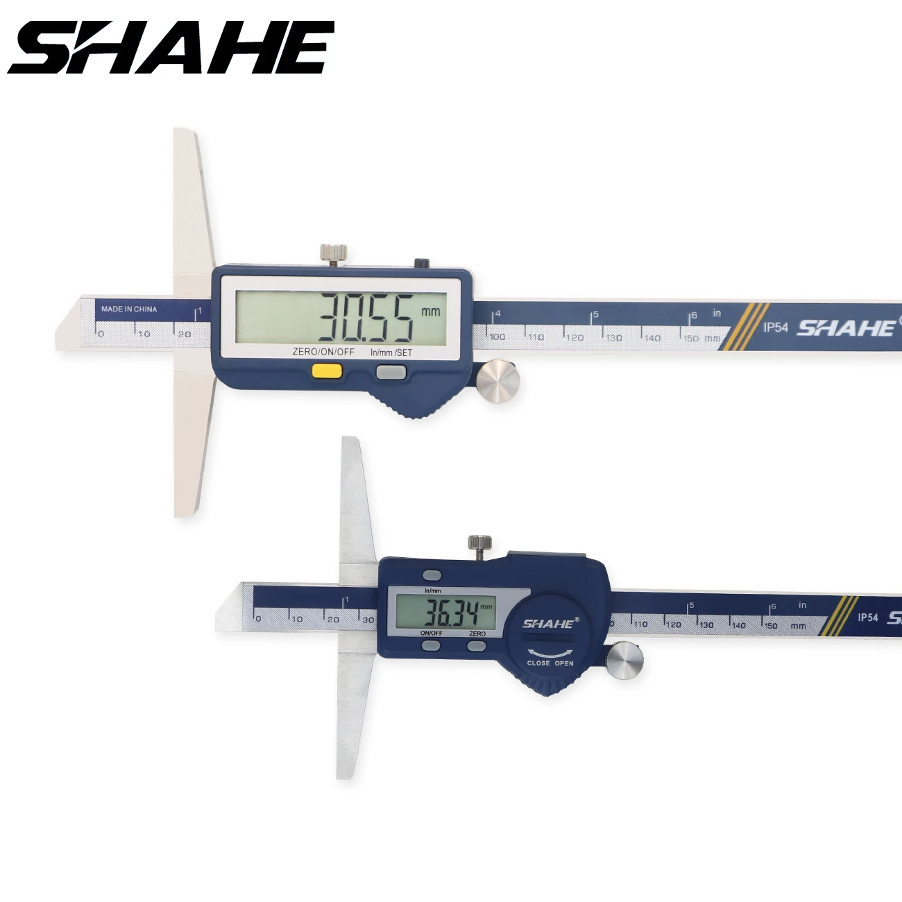 SHAHE Depth Caliper 150/200/300 mm Electronic Caliper Depth Gauge Vernier Caliper Lcd Digital Electronic Calipers