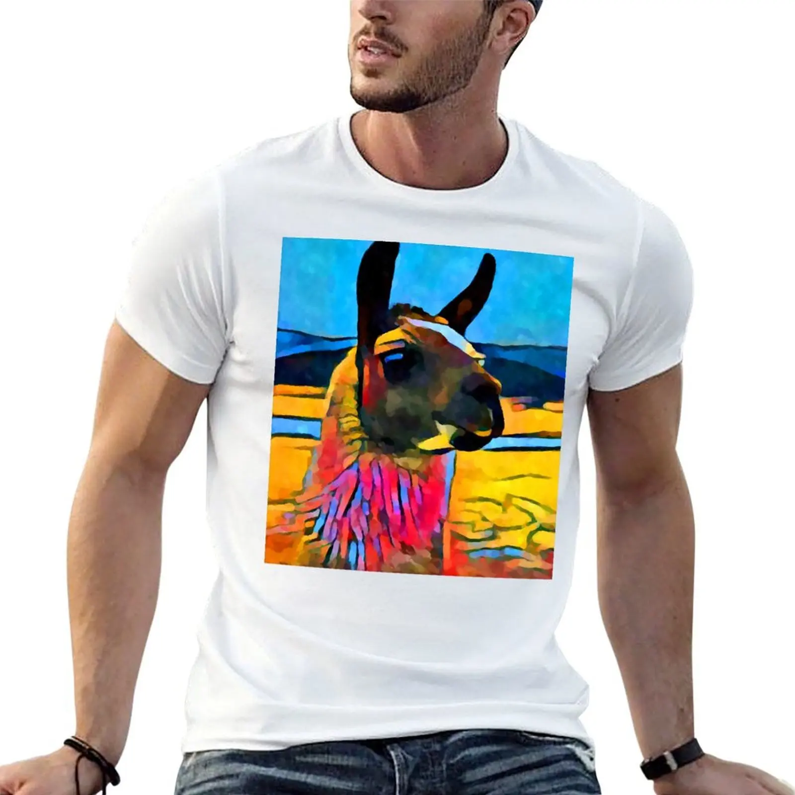 Llama T-Shirt anime t shirts for man cotton t shirts high quality man t shirt graphic T-shirt