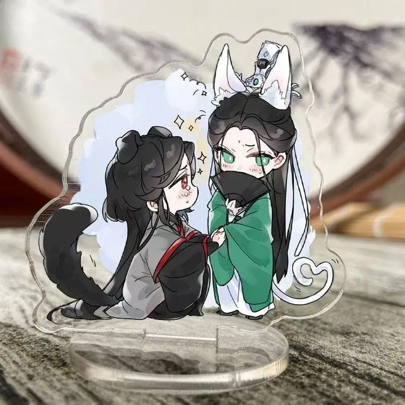 Anime Scum Villain Self Saving System Acrylic Plaque Standee Figure Shen Qingqiu Luo Binghe Standing Sign Model Plate Desk Decor