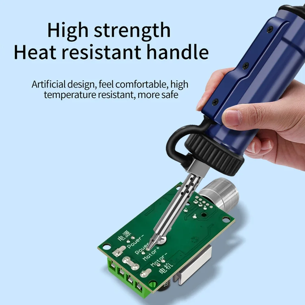BBT-680 Electric Solder Tin Sucker Removal Pump with 3 Suction Tip Automatic Vacuum Desoldering Pump AC 110V/220V 30W Repair